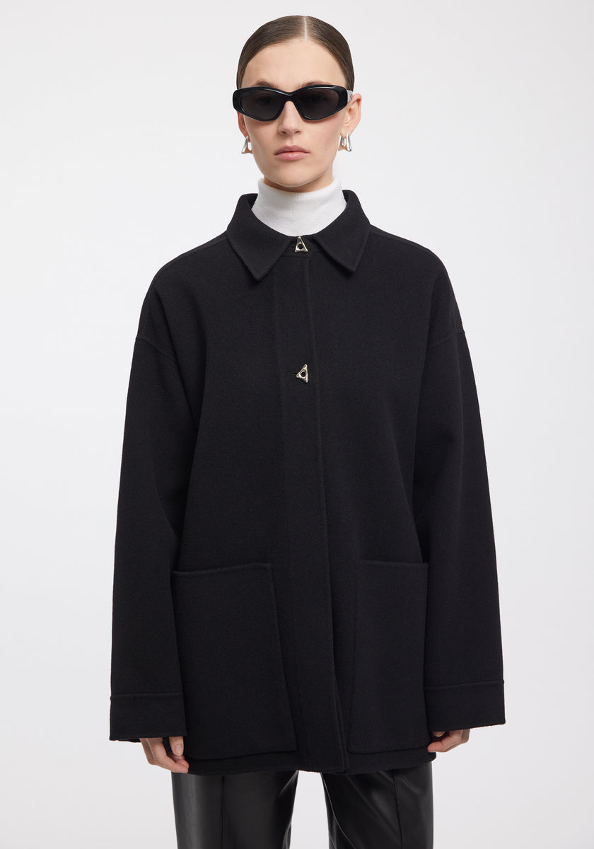 ブルゾン Aeron Crane - Silk Blend Coat AERON - CRANE - Silk blend coat - BLACK