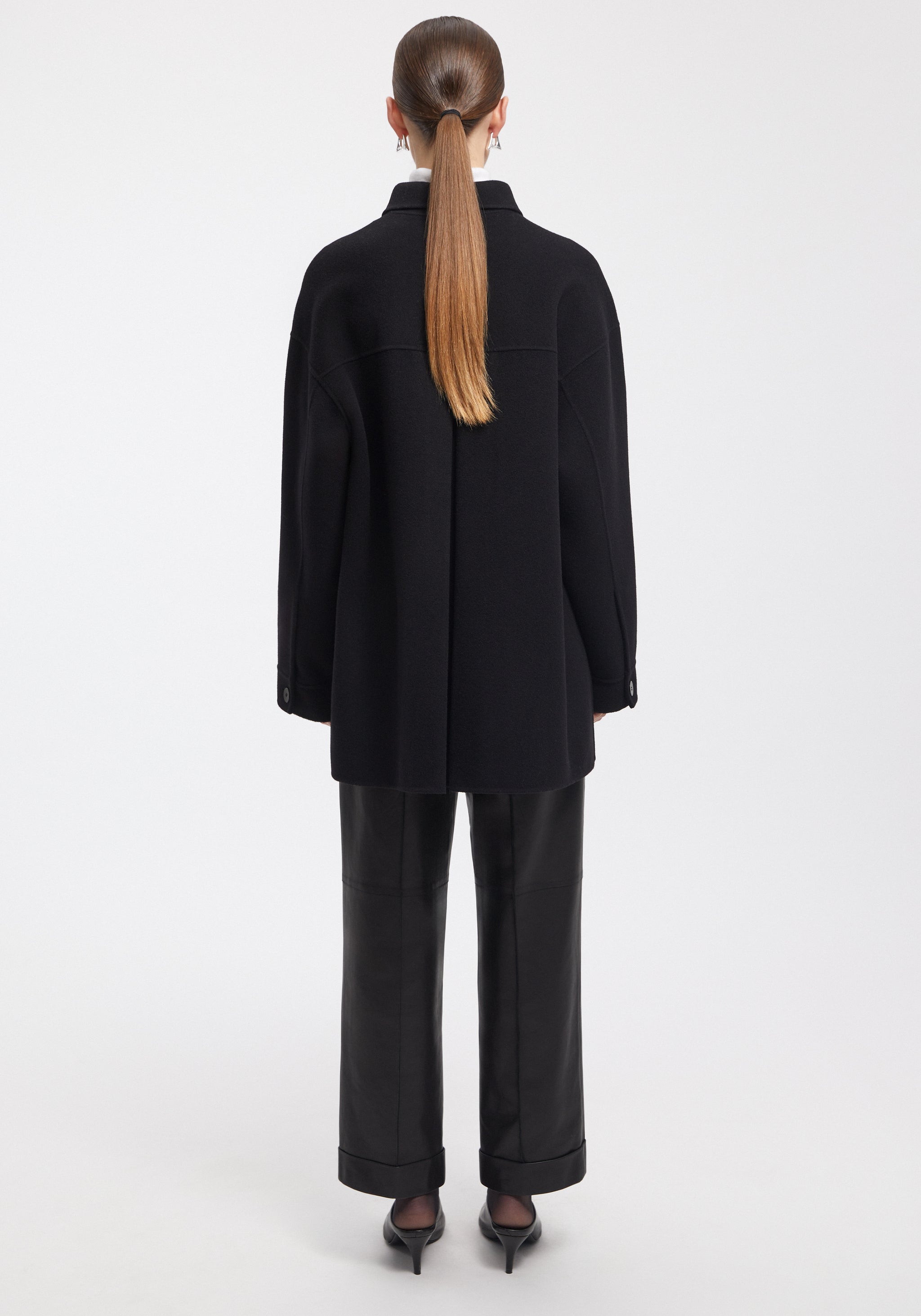 ブルゾン Aeron Crane - Silk Blend Coat AERON - CRANE - Silk blend coat - BLACK