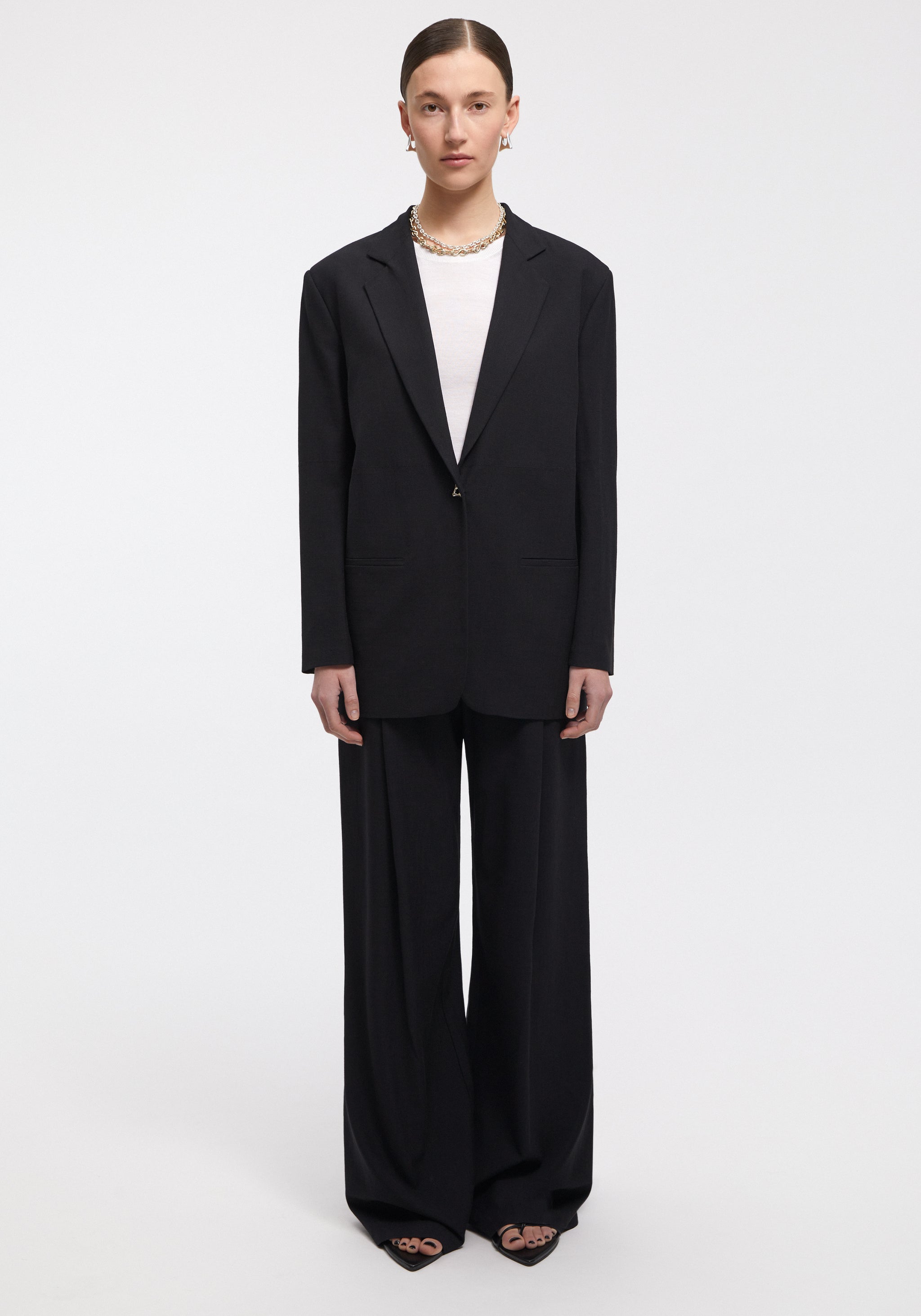 レザージャケット・コート Aeron Mercedes - Classic Leather Blazer AERON - MERCEDES - Leather blazer - black
