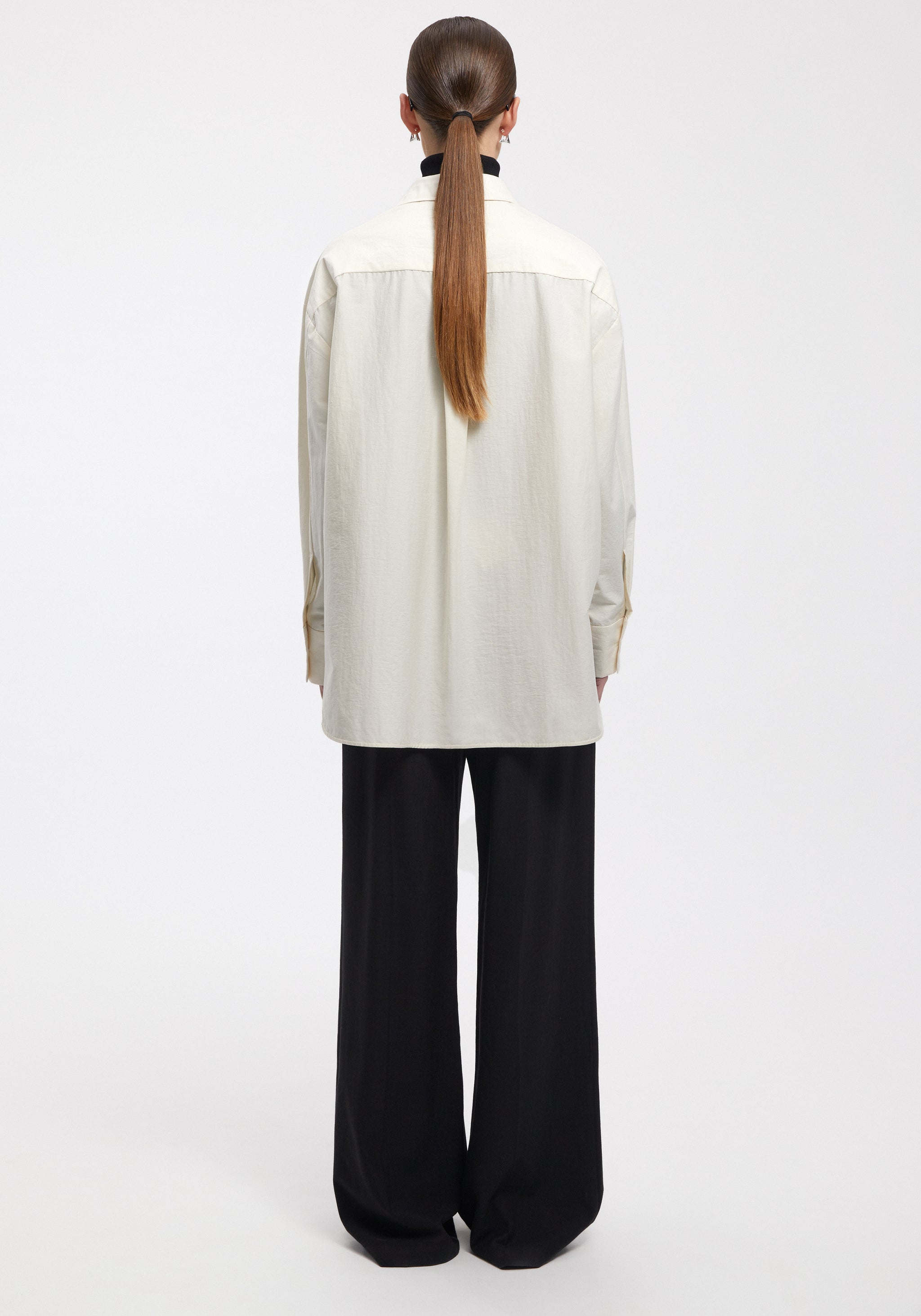 AERON - FLINT - Oversized shirt - OFF WHITE