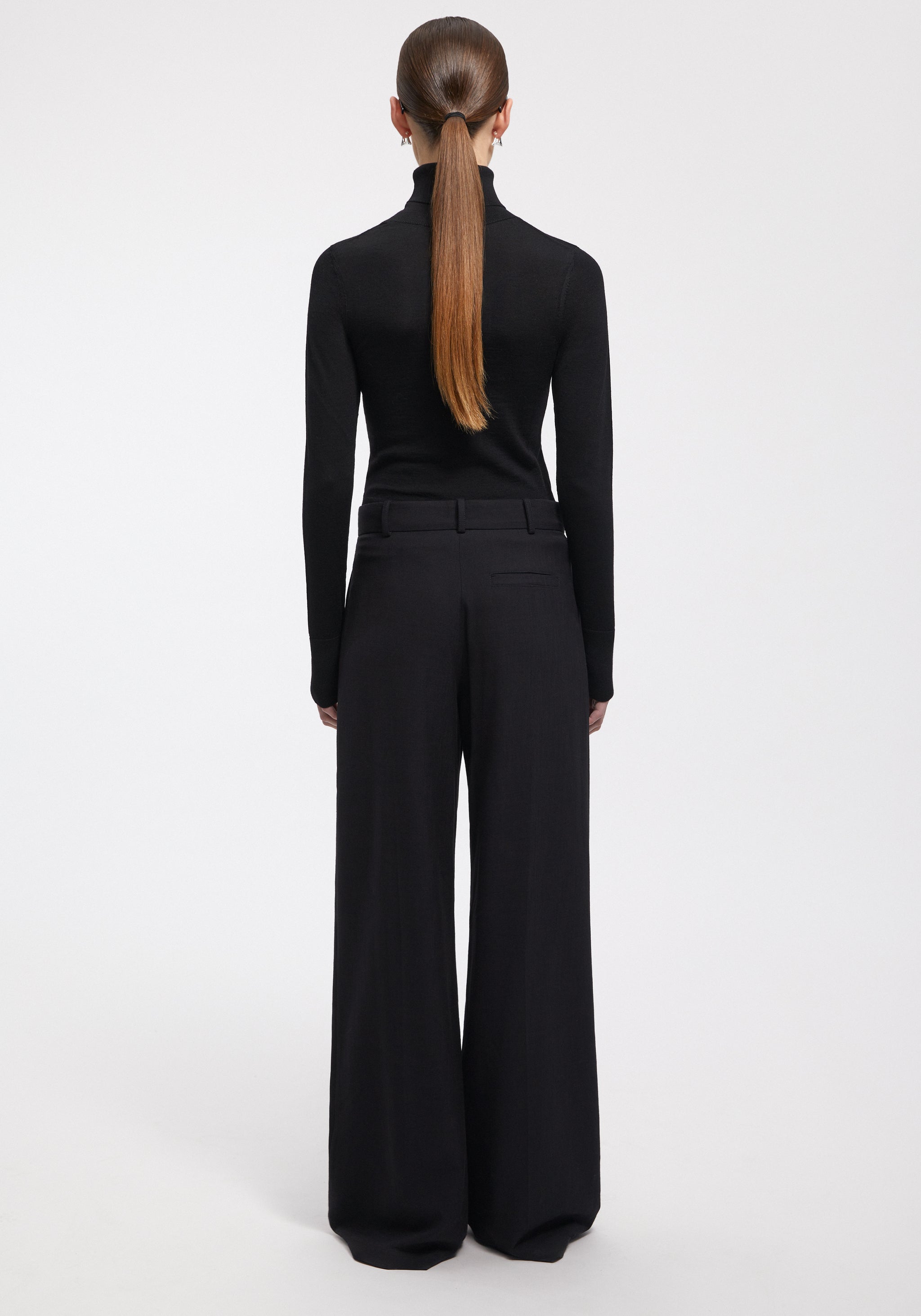 パンツ Aeron Wellen - Wide Leg Pants AERON - WELLEN - Wide leg pants - BLACK