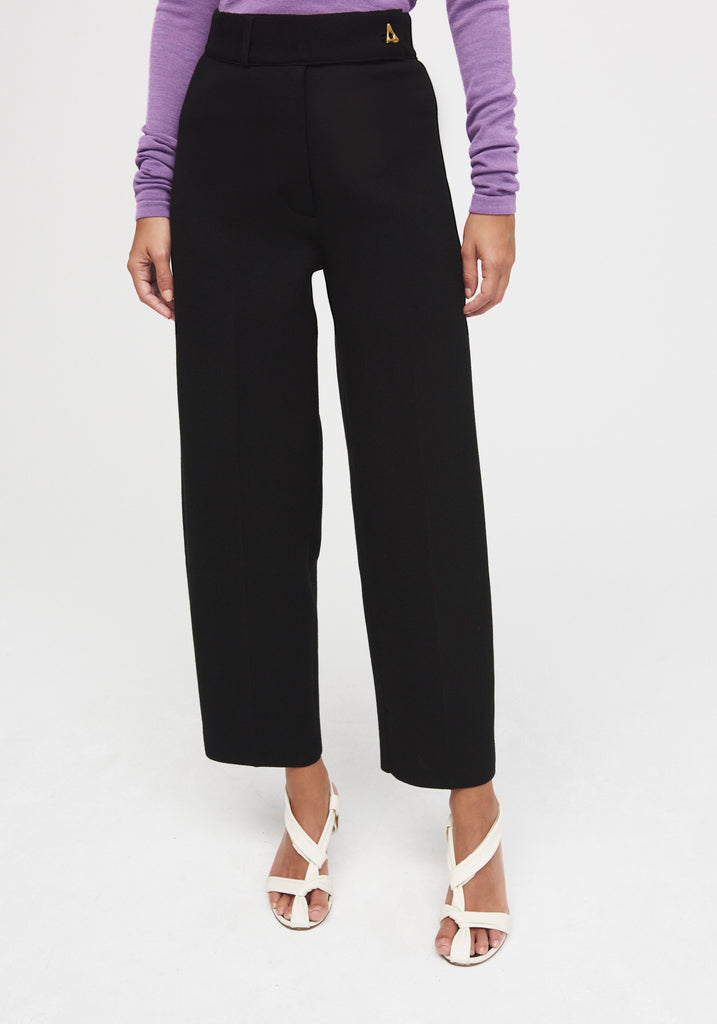 AERON MADELEINE ECO STRETCH Knit suiting pants – black